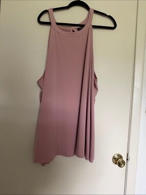torrid Dusty Rose High Neck Swing Tank